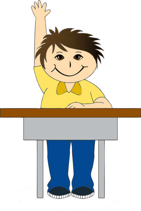 Boy at School Desk