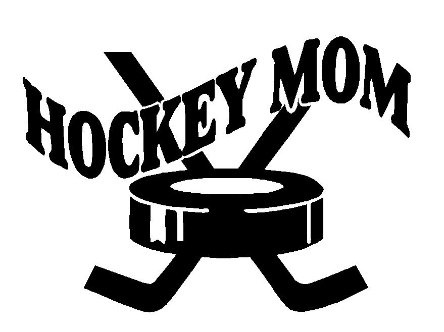 Hockey Mom Adhesive Vinyl Decal, sport decals, spirit decals