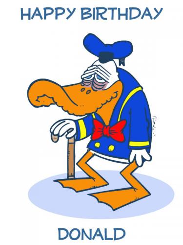 Real Madrid And Barcelona 2012: happy birthday cartoon banner
