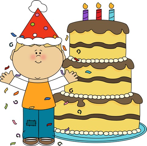 Boy Birthday Cake Clip Art
