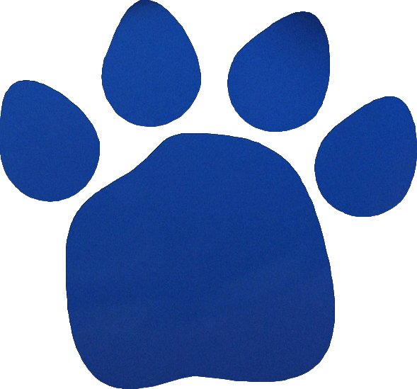 Blue Paw Print Logo - ClipArt Best