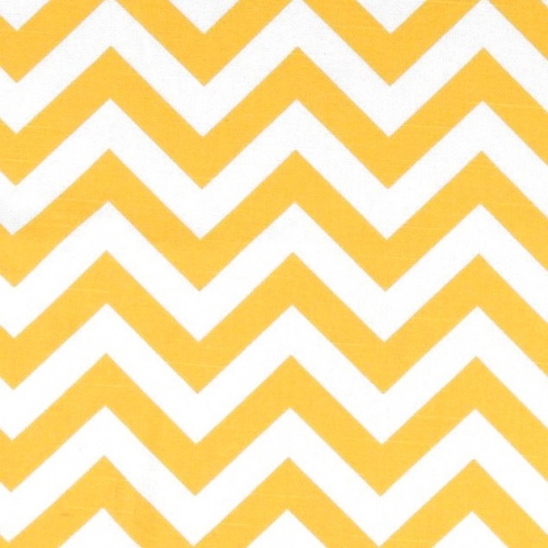 Chevron Zig Zag Yellow Cotton Slub CYEL