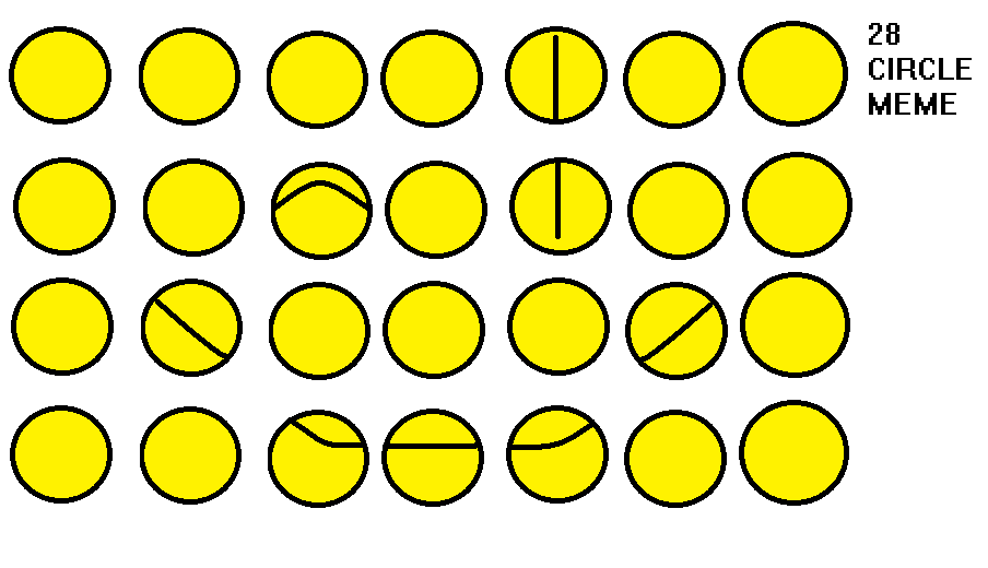 28 Circle Meme Winky Face