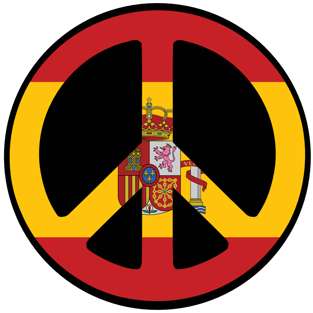 Spain Peace Symbol Flag Cnd Logo Nik Bear Brown nikbearbrown.com ...