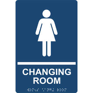 Wayfinding: Changing Room (With Braille = Womens Changing Room ...