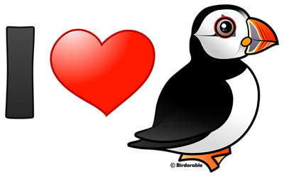 I Love Puffins Baseball Jersey < Love and Hearts < Birdorable ...