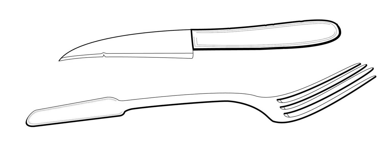 Fancy Fork Drawing