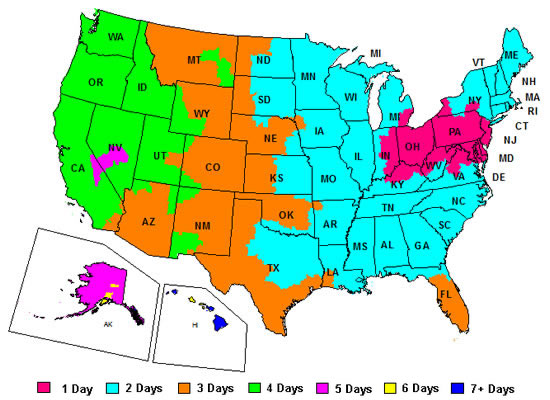 United States Map Time Zones Printable - ClipArt Best