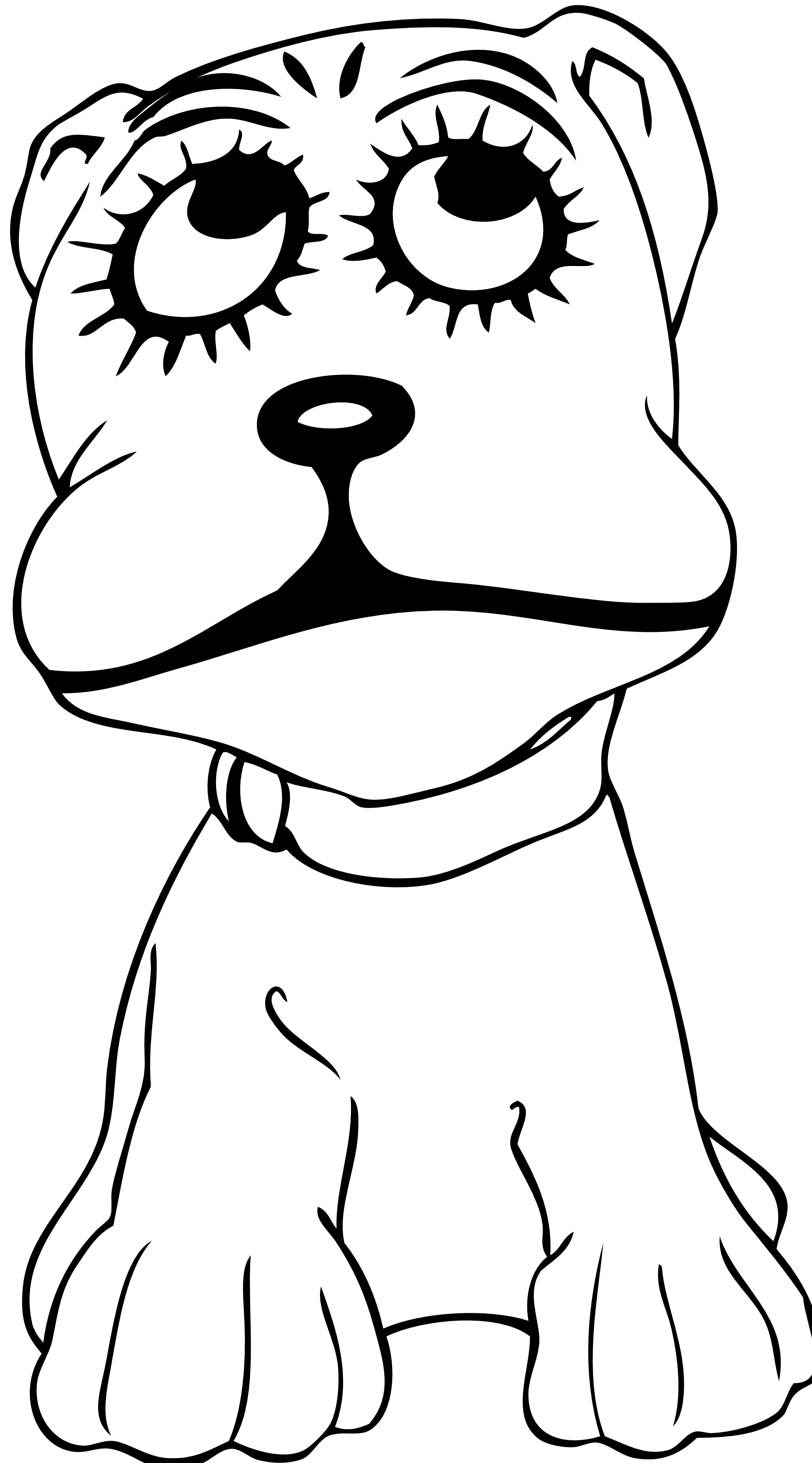 Black And White Dog Cartoon | Free Download Clip Art | Free Clip ...