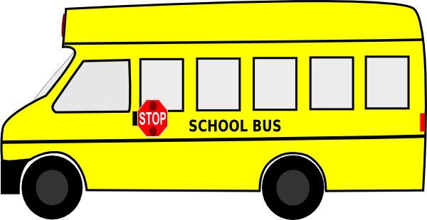 Vector school bus clipart