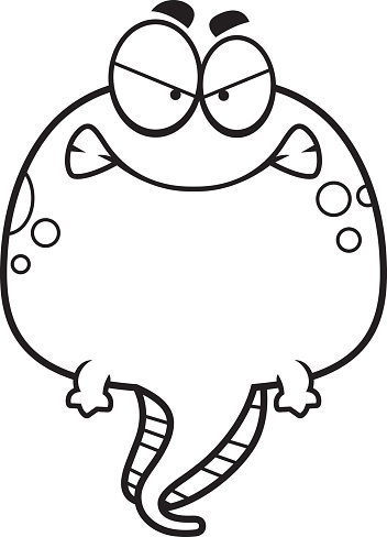 Clip Art Of Angry Toad Clip Art, Vector Images & Illustrations ...