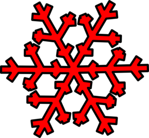 Red Snowflake Clipart - Free Clipart Images