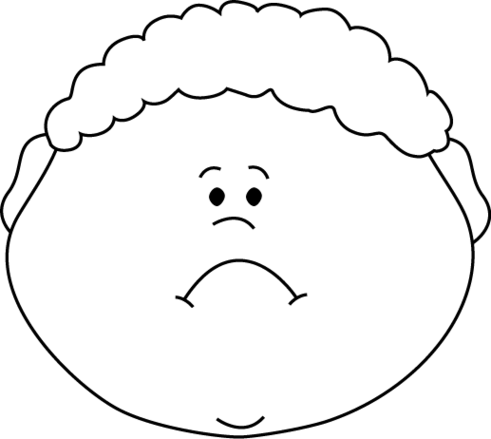 Clip Art Sad Face Black And White Clipart - Free to use Clip Art ...