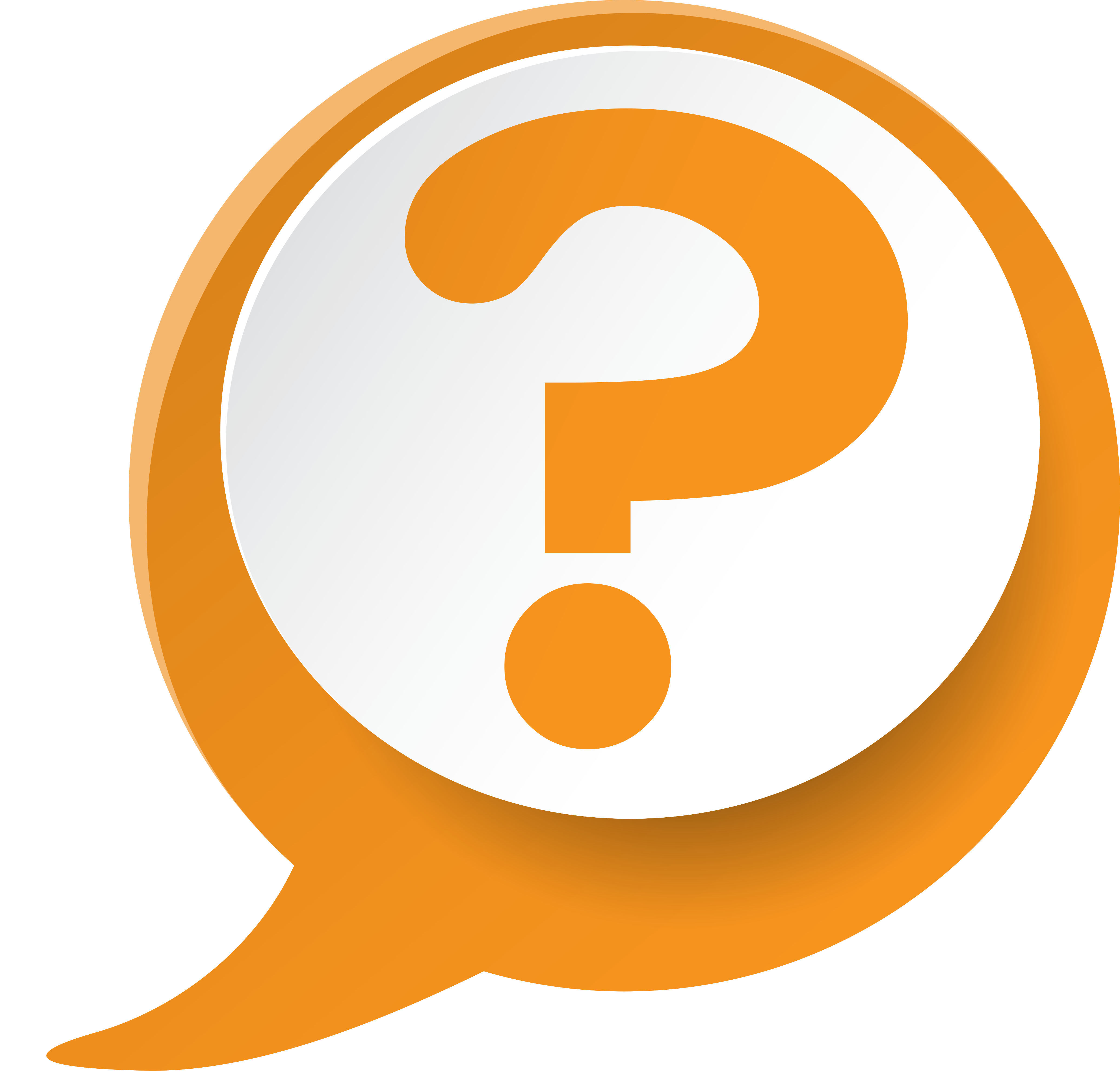 Orange Question Mark