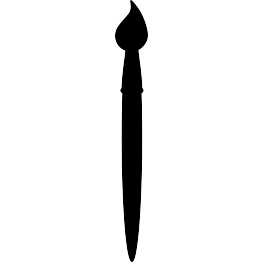 Paint brush silhouette clip art