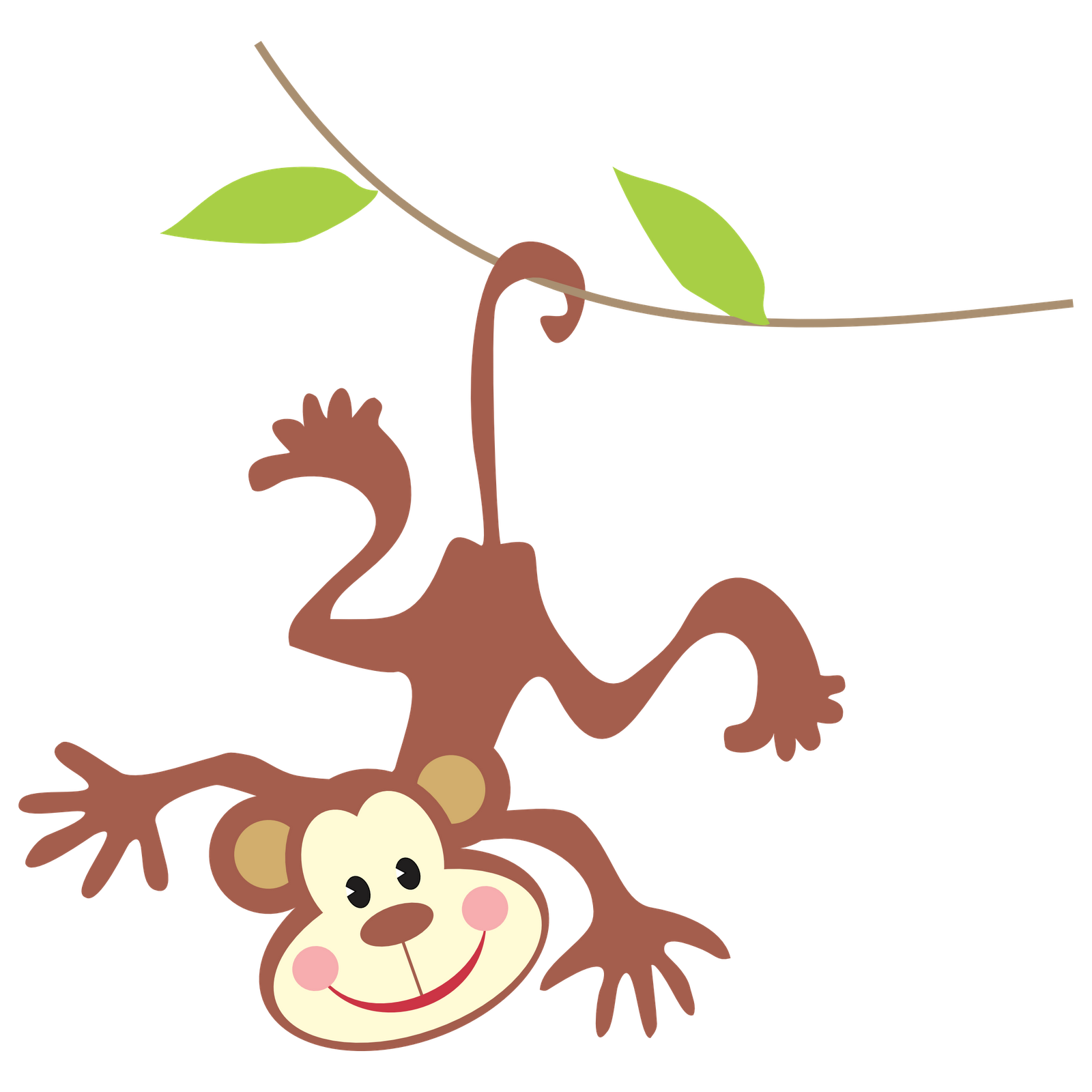 Monkey jungle clipart
