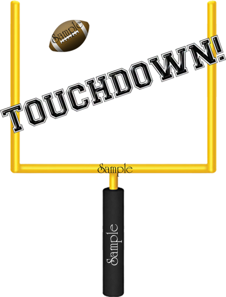 Football touchdown clip art