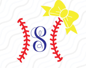 baseball monogram svg – Etsy