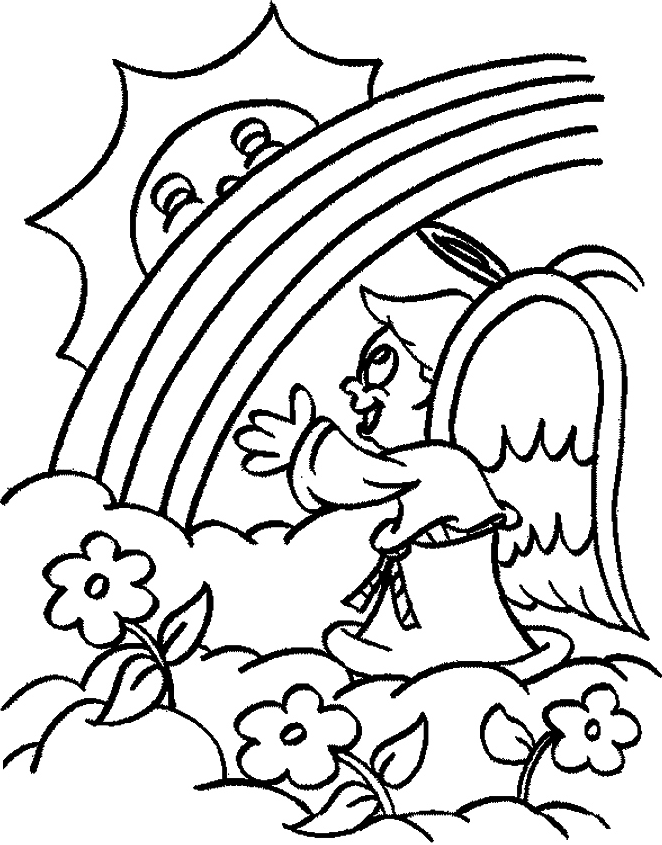 Rainbow black and white cartoon black and white rainbow clipart ...
