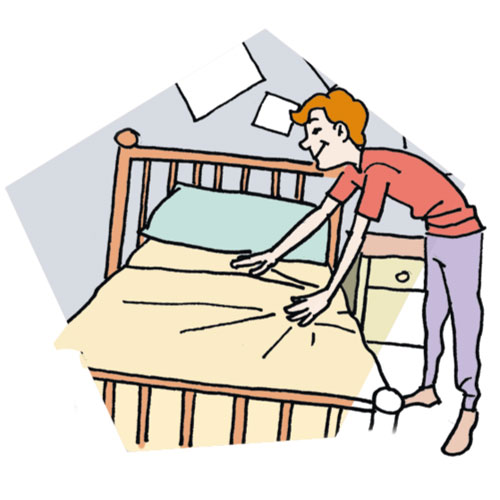 Make Bed Clip Art - Tumundografico