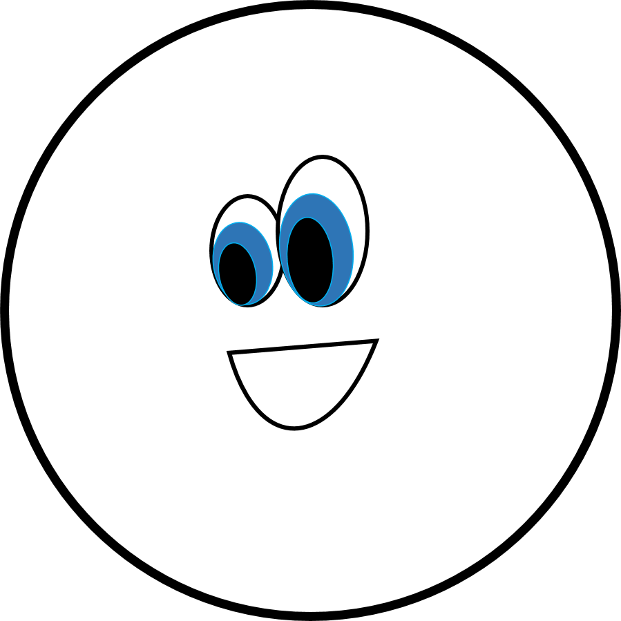 Circle black and white clipart