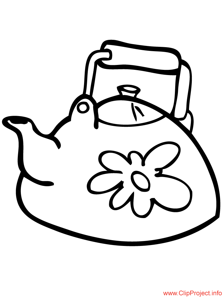 Teapot Coloring Page - AZ Coloring Pages