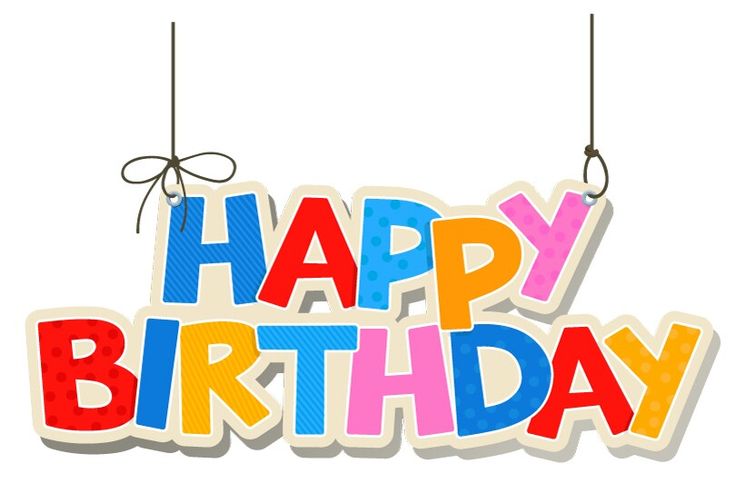 Happy birthday sign clipart