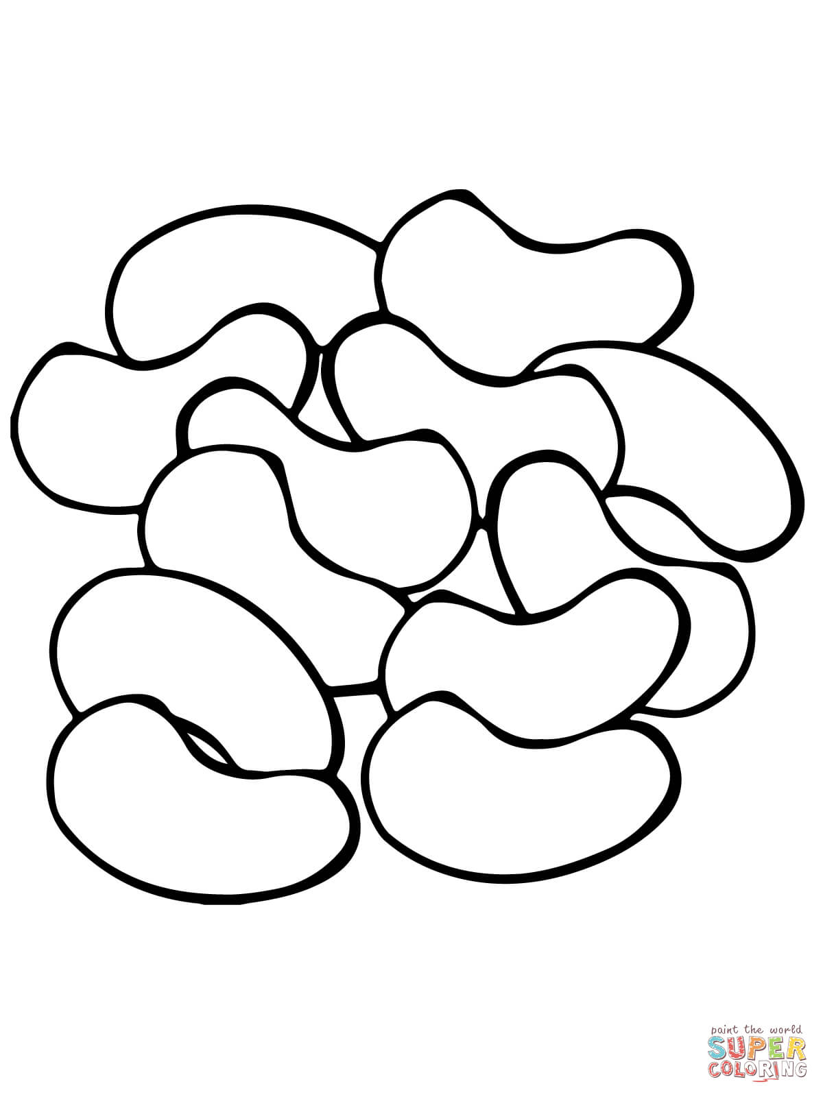 Kidney Beans coloring page | Free Printable Coloring Pages