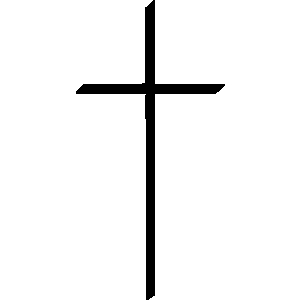 Simple cross clip art