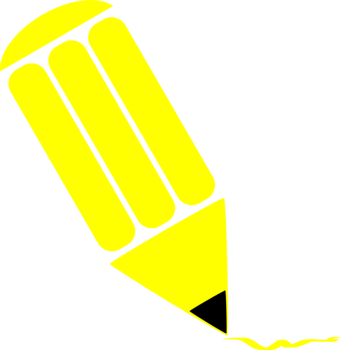 Gelben Bleistift-ClipArt | Public Domain Vektoren