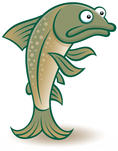Fish Cartoon Smile Funny Vector Clip Art