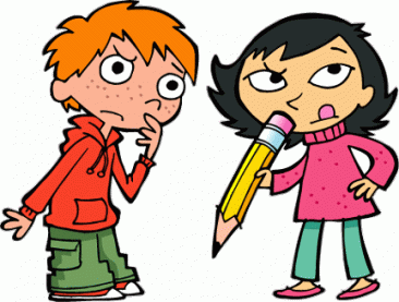 Student thinking clip art