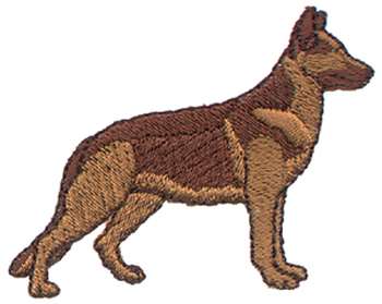 German Shepherd Embroidery Design