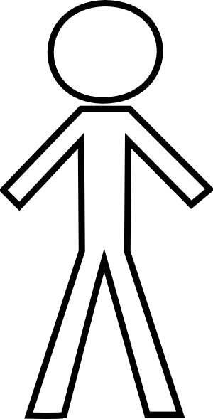 White Stick Figure clip art - vector clip art online, royalty free ...