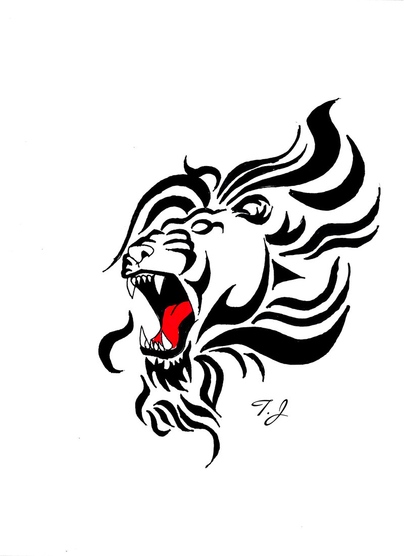 Tattoo Roaring Lion Drawing By Silgan | Tattoomagz.com › Tattoo ...