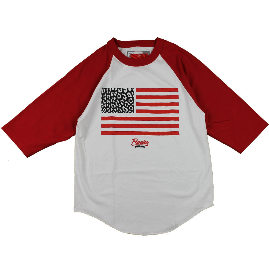 The Cheetah Flag Raglan - White & Red By Popular Demand - ClipArt Best ...