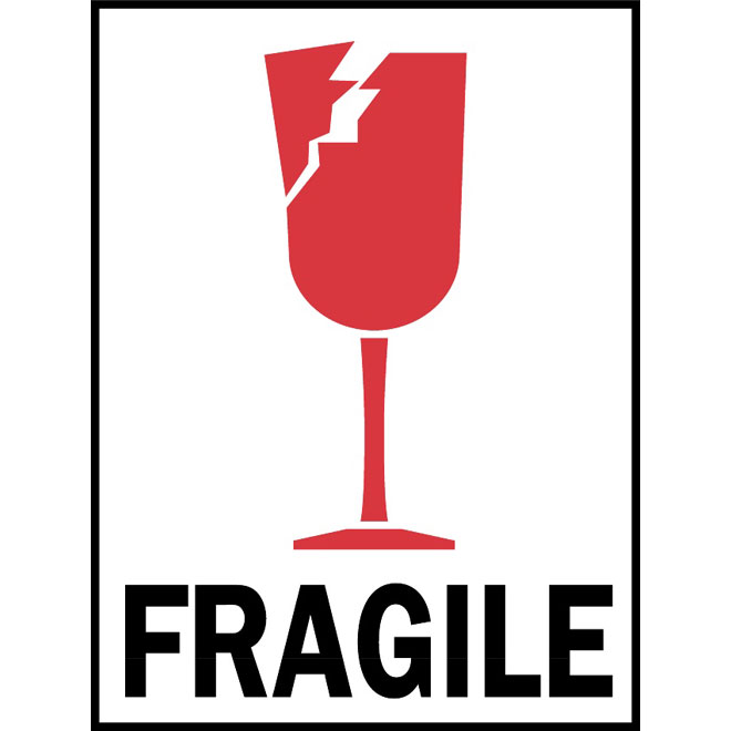 FRAGILE WARNING SYMBOL VECTOR - Download at Vectorportal