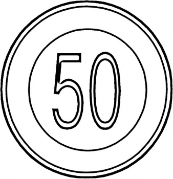 Speed Sign coloring page | Super Coloring