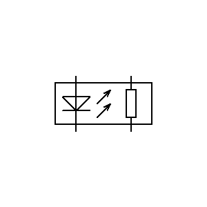 optocoupler with resistor