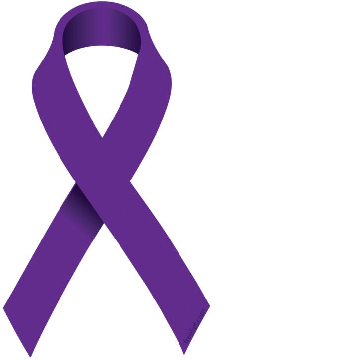 Purple Cancer Ribbon Clip Art