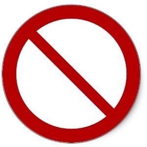 Official international no symbol ISO 3864-1 Sticker - Polyvore