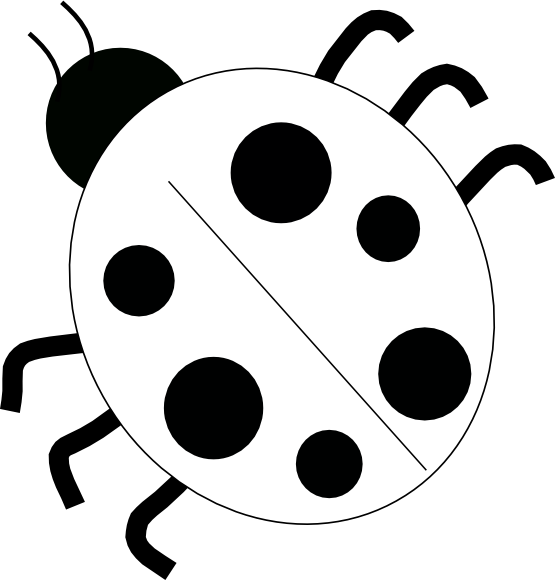 Ladybug Clipart Black And White - Free Clipart Images