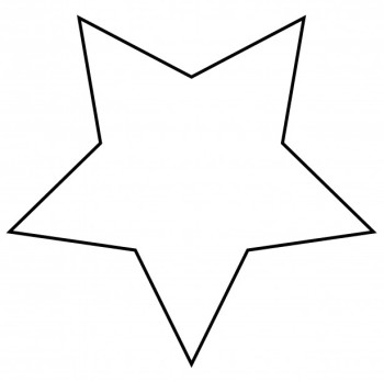 Black And White Star Clip Art - Tumundografico