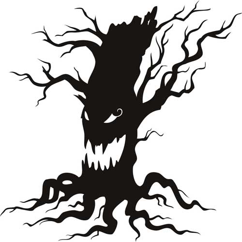 Scary Tree Clip Art | Mewarnai - ClipArt Best - ClipArt Best