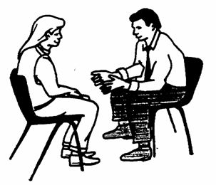 Picture Of Two People Talking