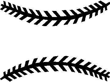Baseball stitches clipart free