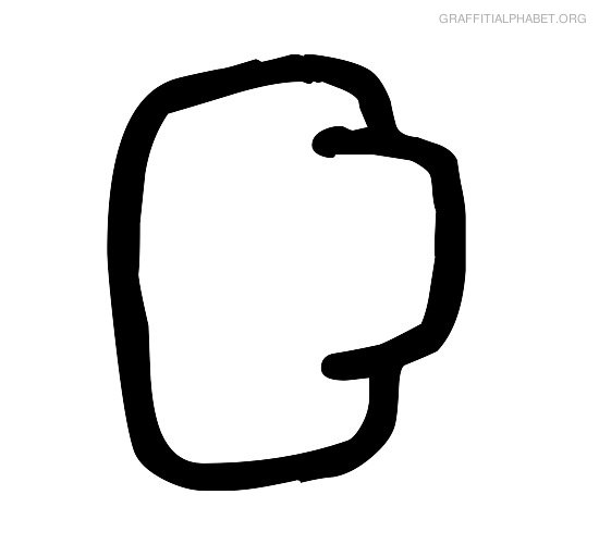 Graffiti Alphabet E Graffiti Letter E Printables | Graffiti ...