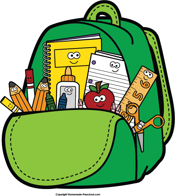 School backpacks clipart