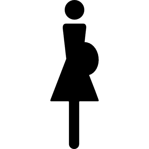 Silhouettes pregnant women Vector | Free Download