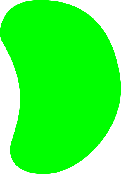 Green beans clipart with face